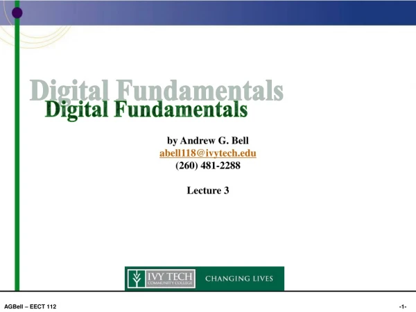 Digital Fundamentals