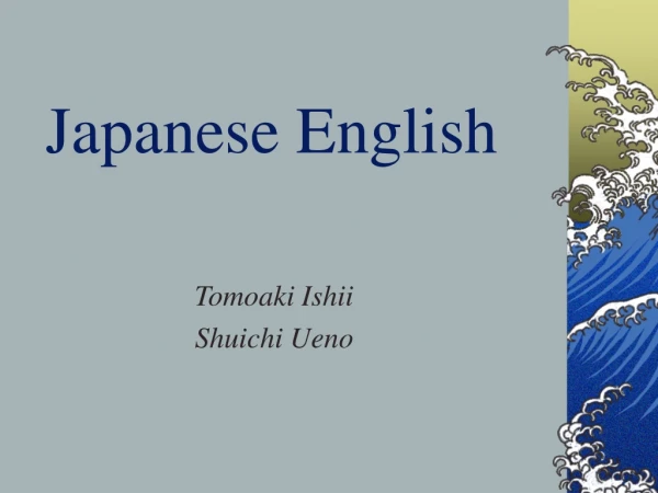 Japanese English