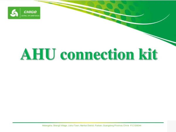 AHU connection kit