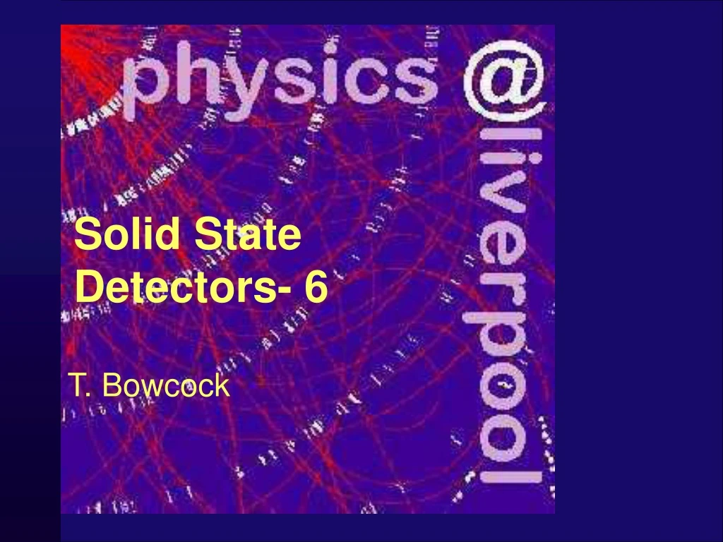 solid state detectors 6