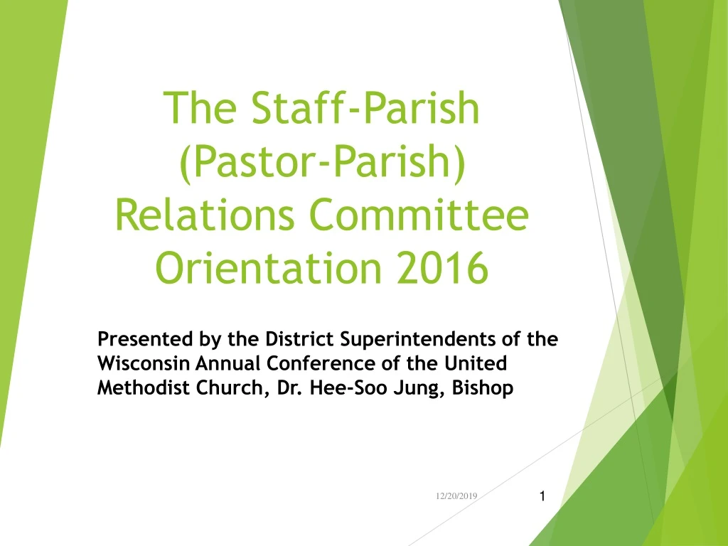 the staff parish pastor parish relations committee orientation 2016