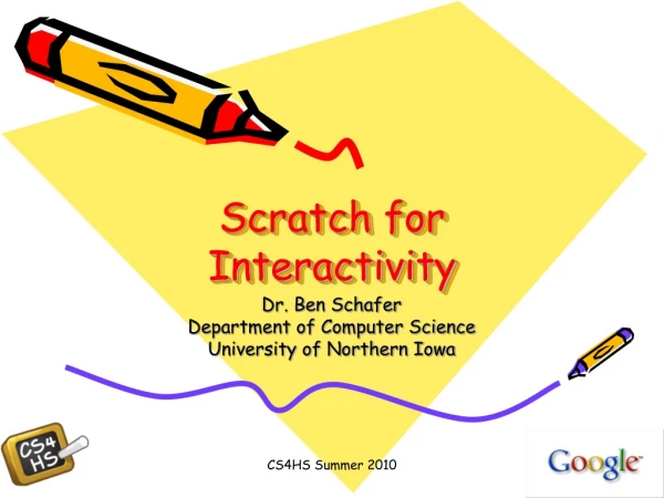 Scratch for Interactivity