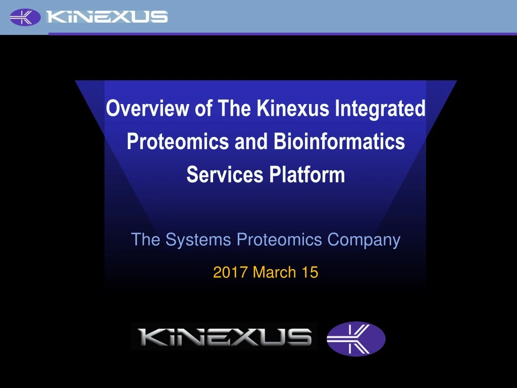 overview of the kinexus integrated proteomics