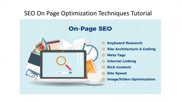 SEO On Page Optimization Techniques Tutorial