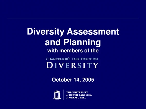 Diversity Assessment and Planning with members of the