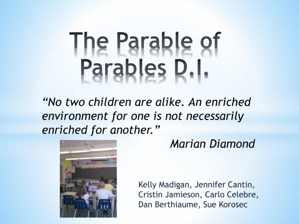 The Parable of Parables D.I.