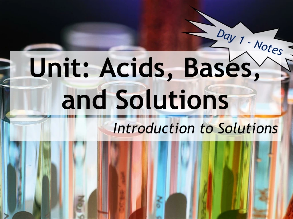 unit acids bases and solutions