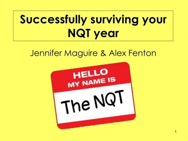 Successfully surviving your NQT year