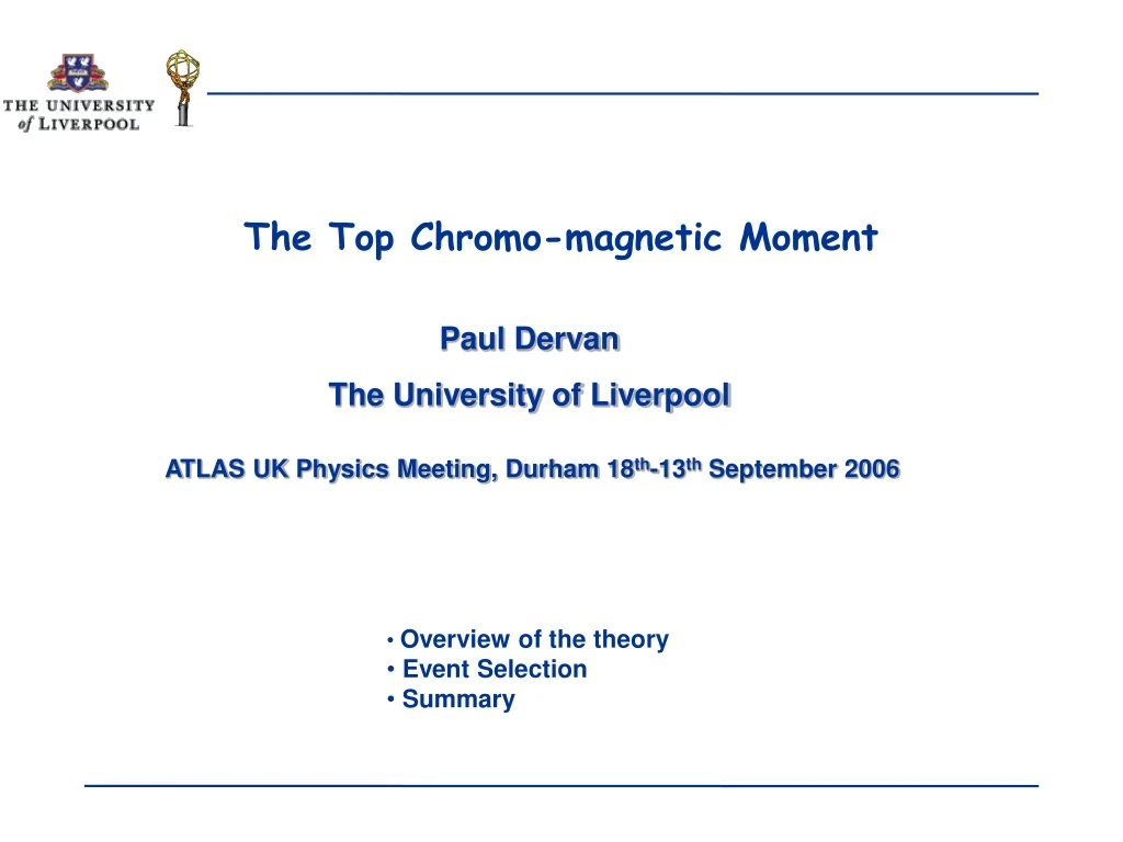 the top chromo magnetic moment