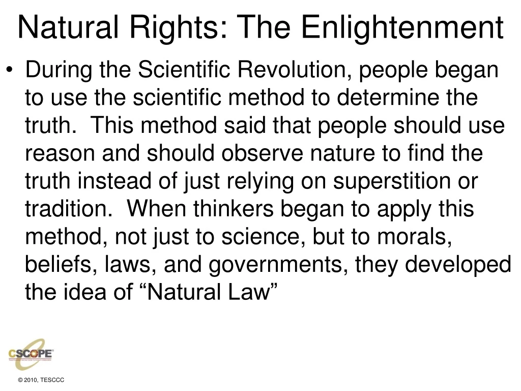 natural rights the enlightenment