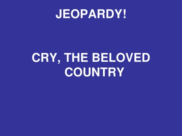 JEOPARDY!