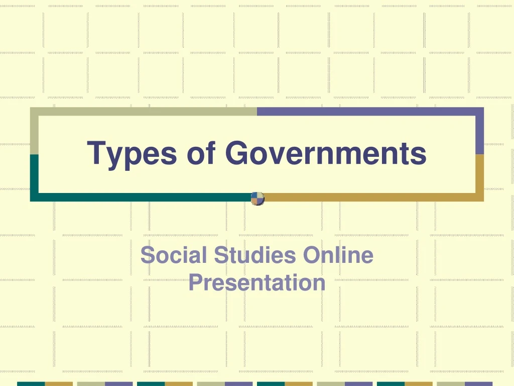 types of governments