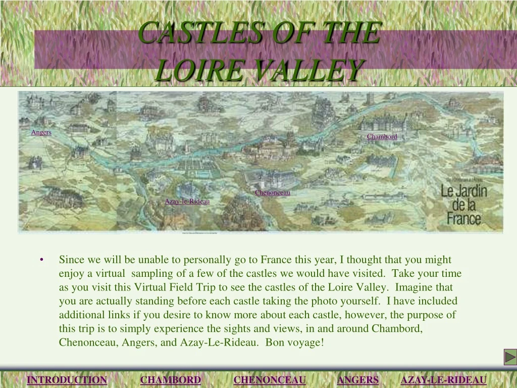 castles of the loire valley