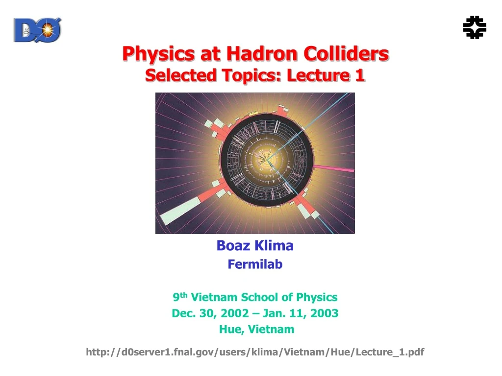physics at hadron colliders selected topics lecture 1