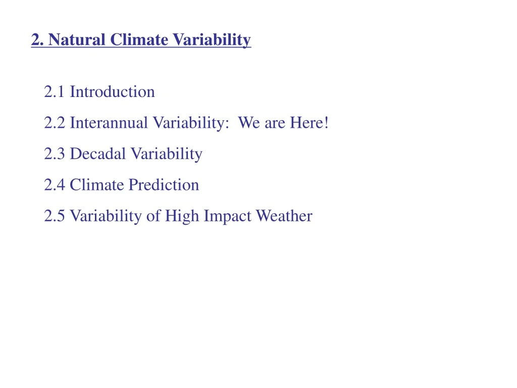 2 natural climate variability