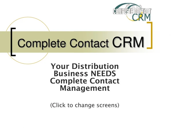 Complete Contact  CRM