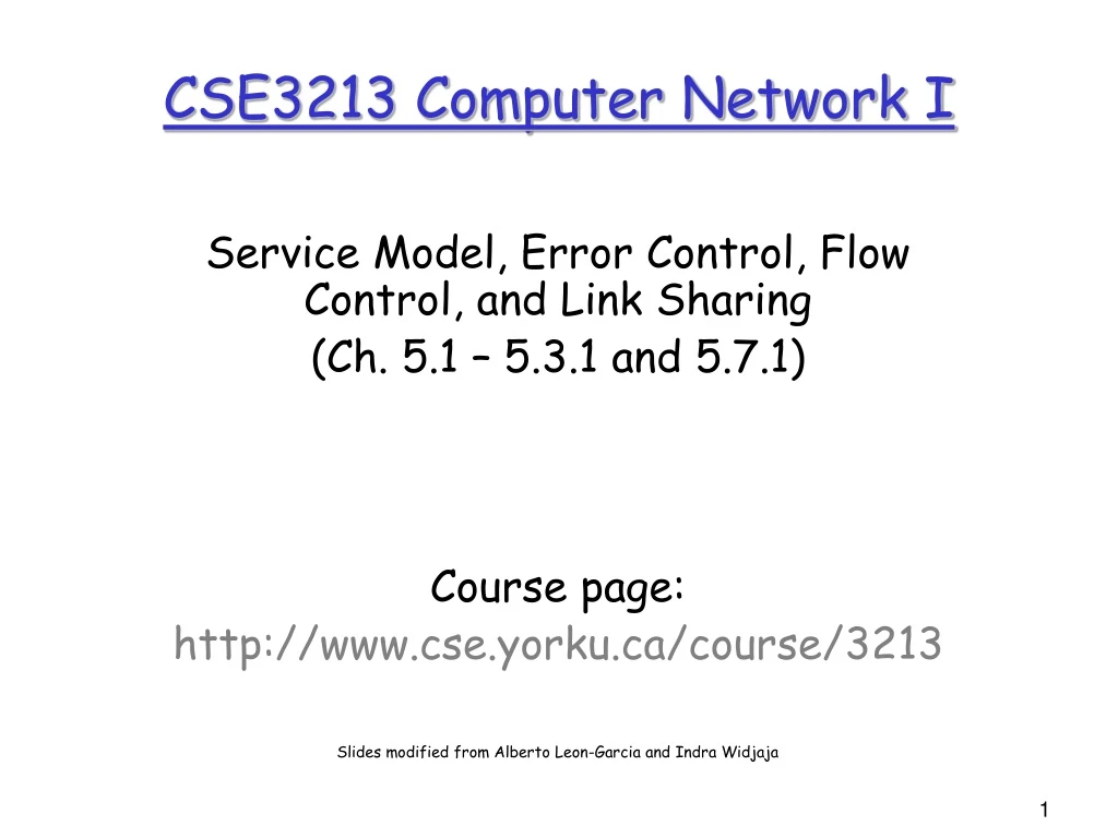 cse3213 computer network i