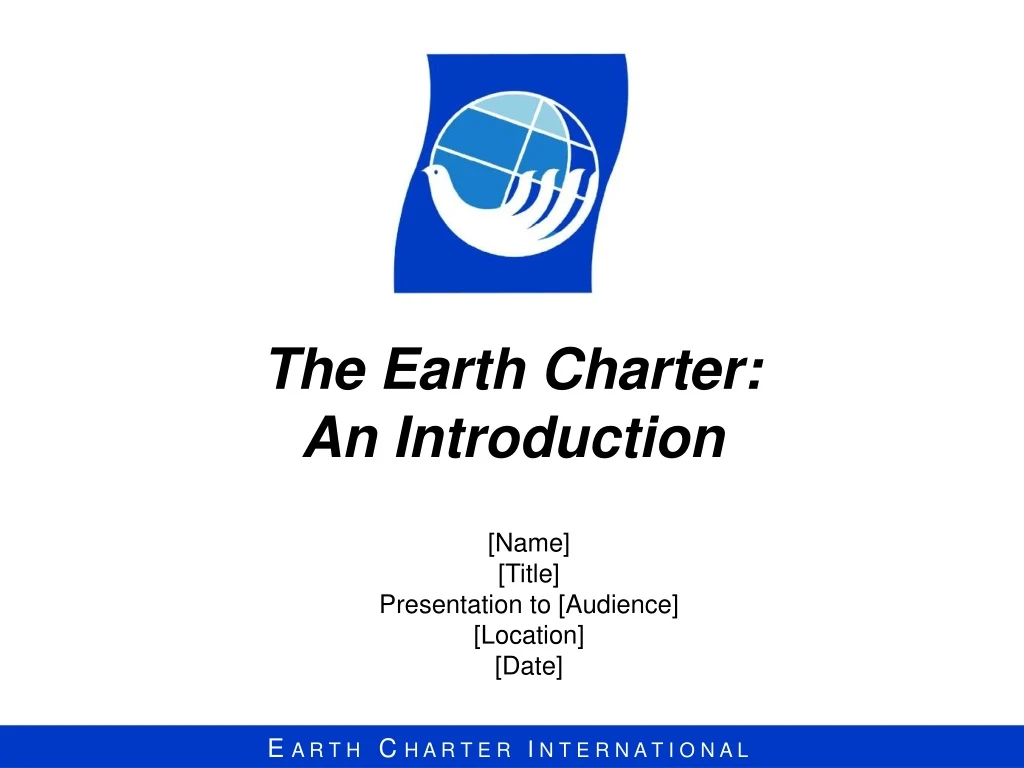 the earth charter an introduction