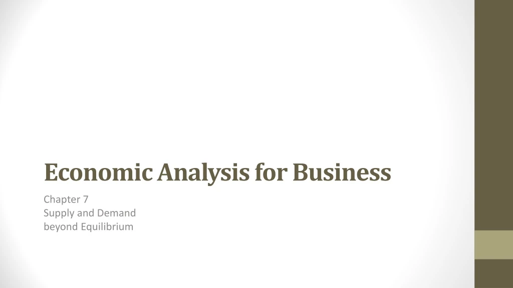 economic analysis for business