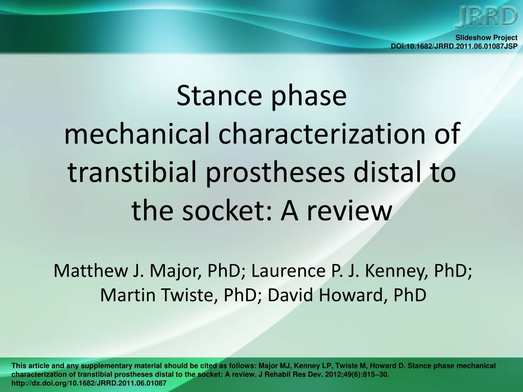 stance phase mechanical characterization of transtibial prostheses distal to the socket a review