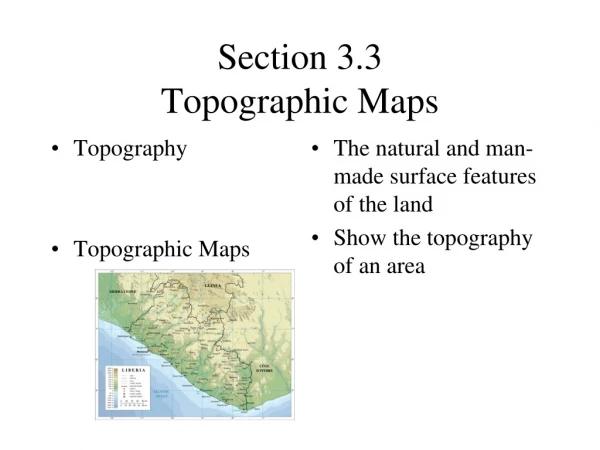 Section 3.3 Topographic Maps