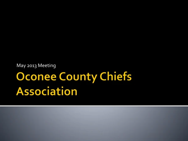 Oconee County Chiefs Association