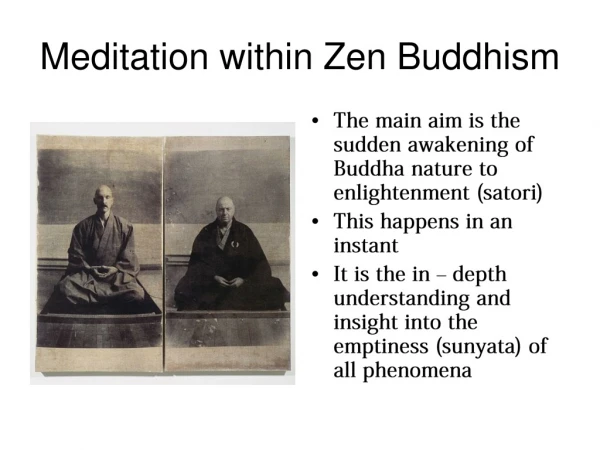 Meditation within Zen Buddhism