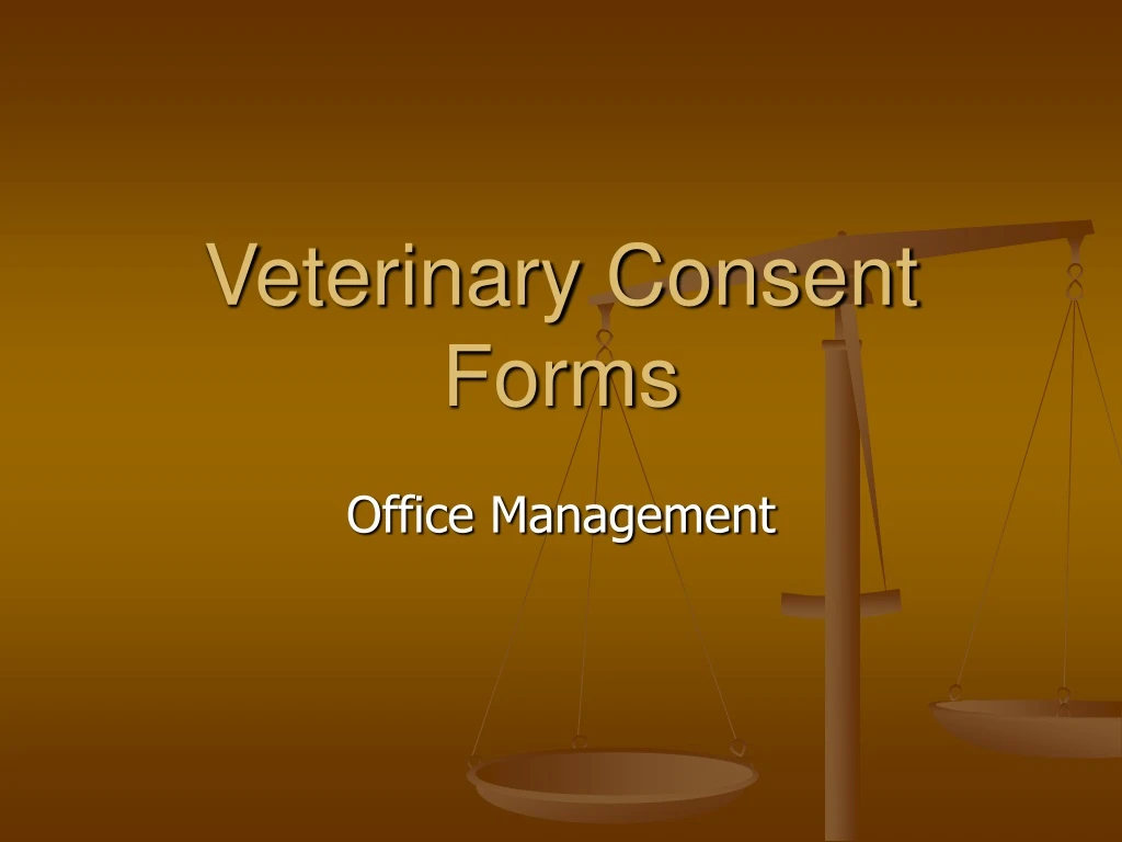 veterinary consent forms