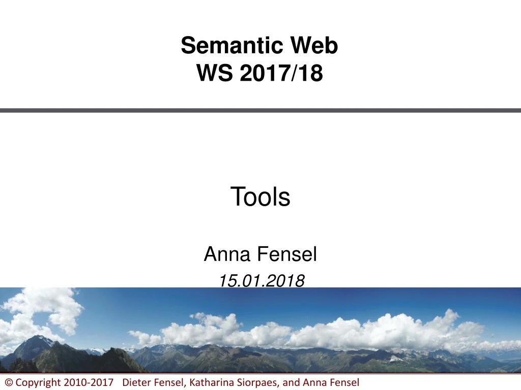 semantic web ws 2017 18