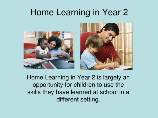 Home Learning in Year 2
