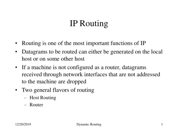 IP Routing