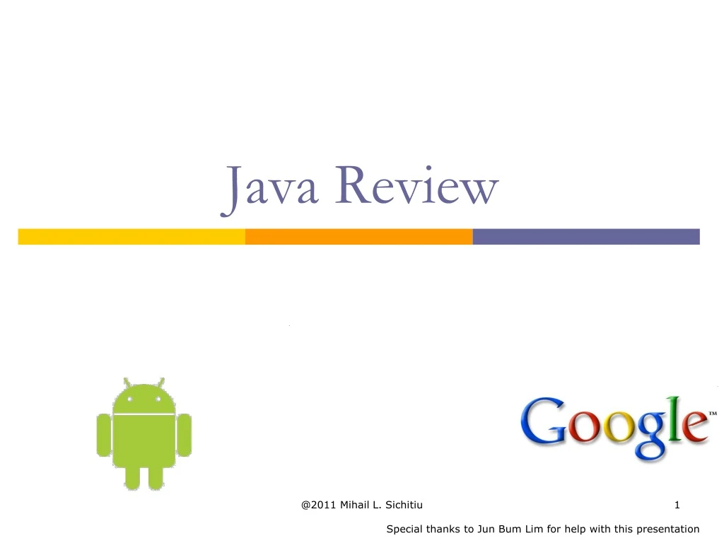 java review