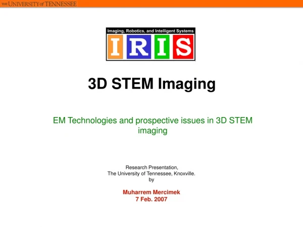 3D STEM Imaging