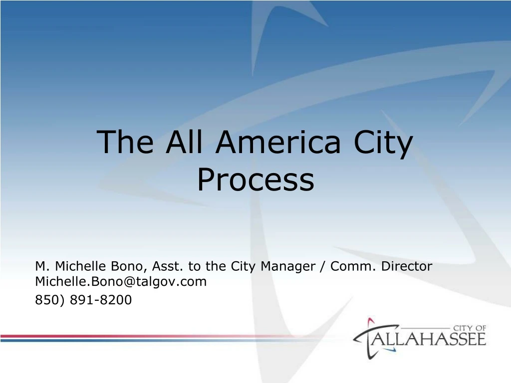 the all america city process