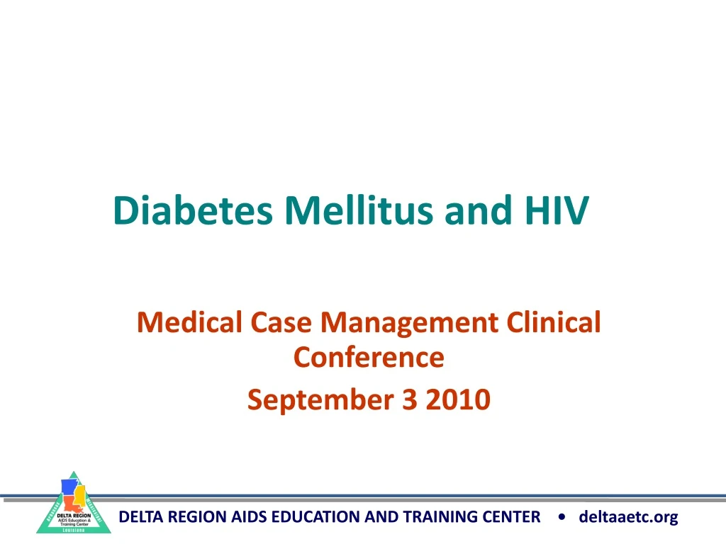 diabetes mellitus and hiv