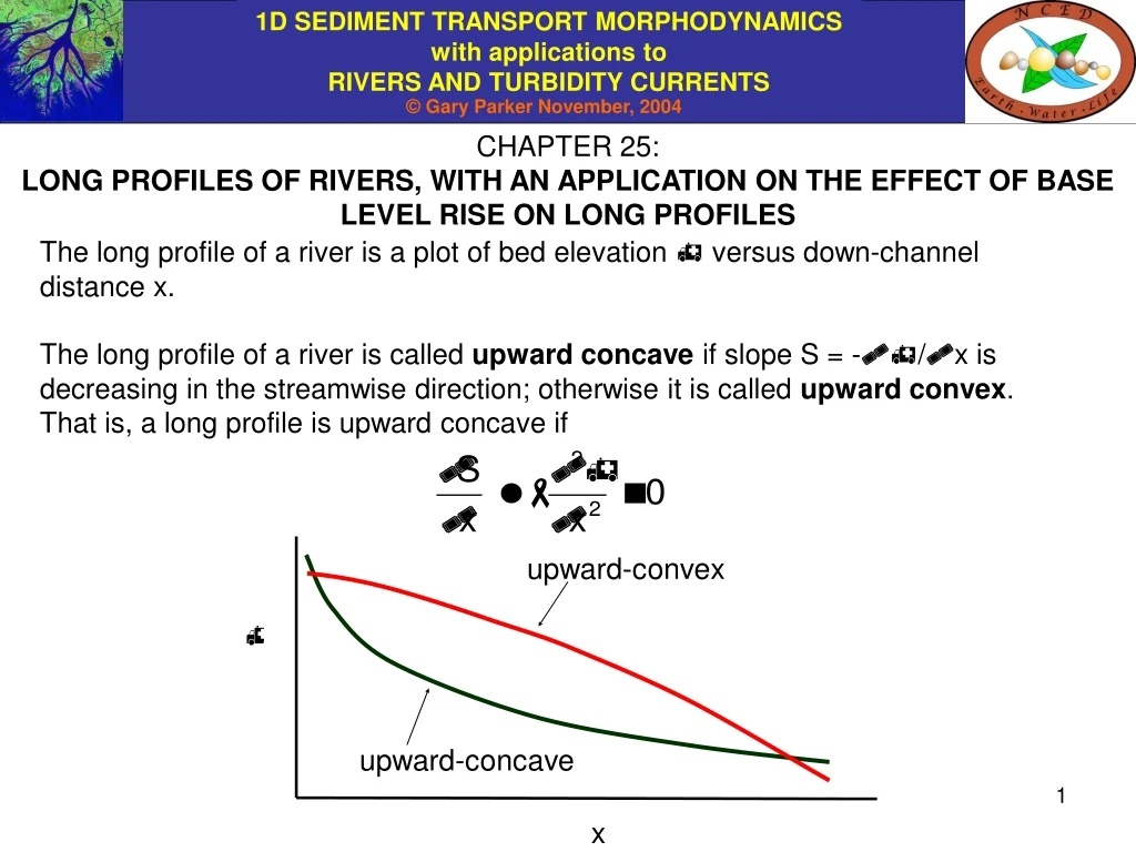 chapter 25 long profiles of rivers with