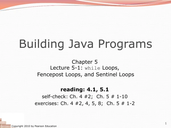 Building Java Programs