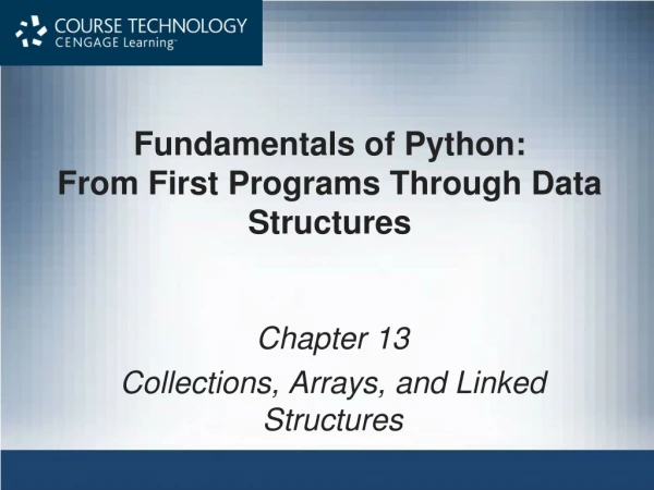 Fundamentals of Python: From First Programs Through Data Structures