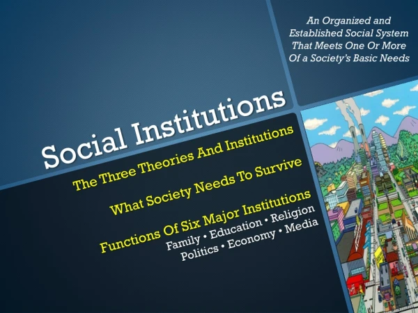 Social Institutions