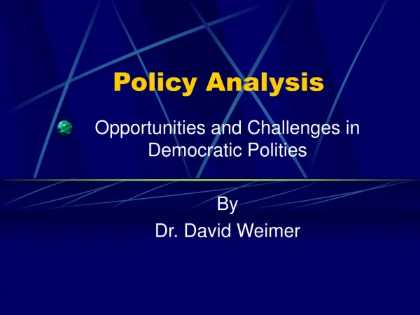 Policy Analysis