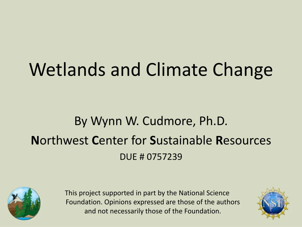 wetlands and climate change