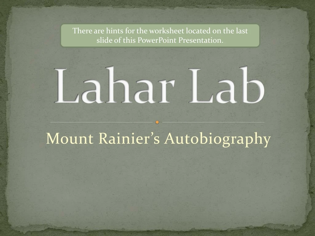 lahar lab