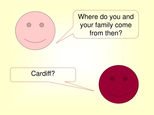 Where do you and your family come from then?