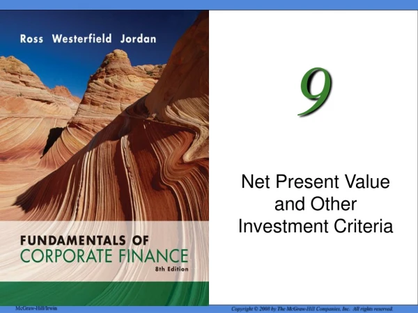 Net Present Value and Other Investment Criteria