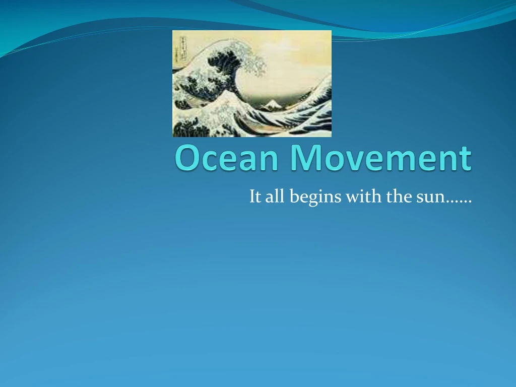 ocean movement