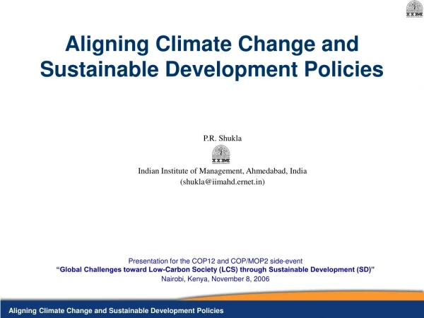 Presentation for the COP12 and COP/MOP2 side-event