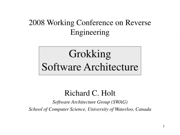 Grokking  Software Architecture