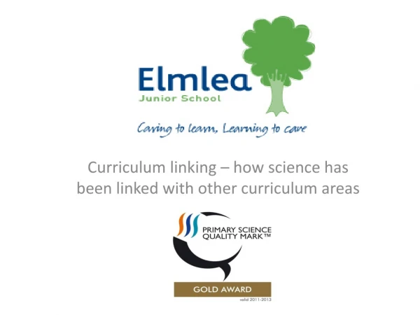 Curriculum linking – how science has been linked with other curriculum areas