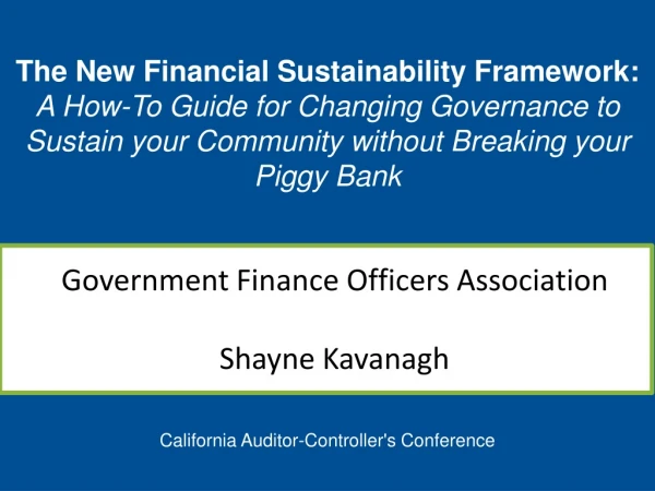 California Auditor-Controller's Conference