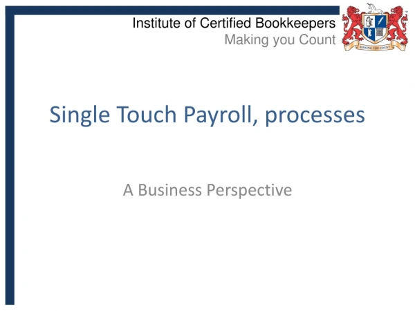 Single Touch Payroll, processes